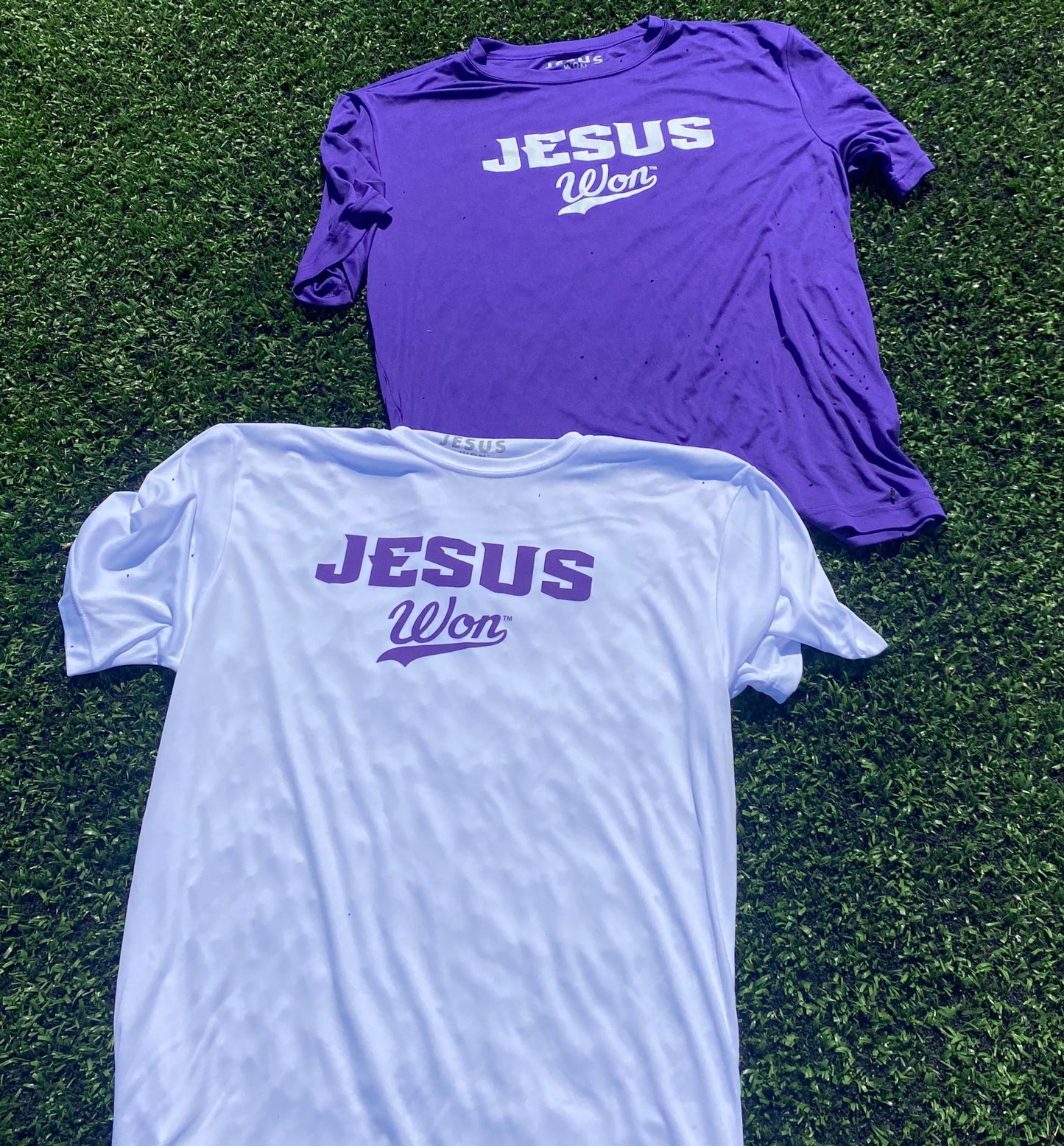 White Jesus Won Shirt - "Dri Fit"