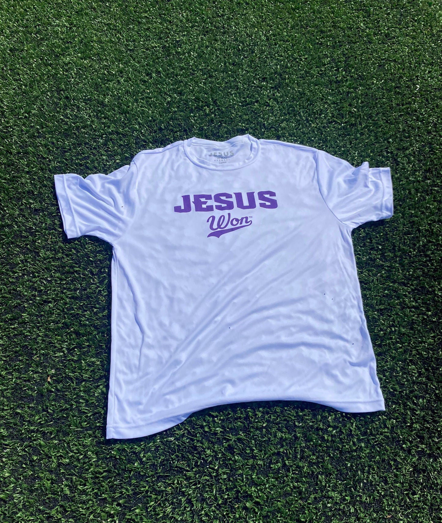 White Jesus Won Shirt - "Dri Fit"