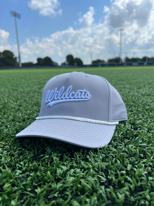 Light Gray "Wildcats" Script Rope Hat