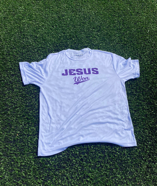 White Jesus Won Shirt - "Dri Fit"
