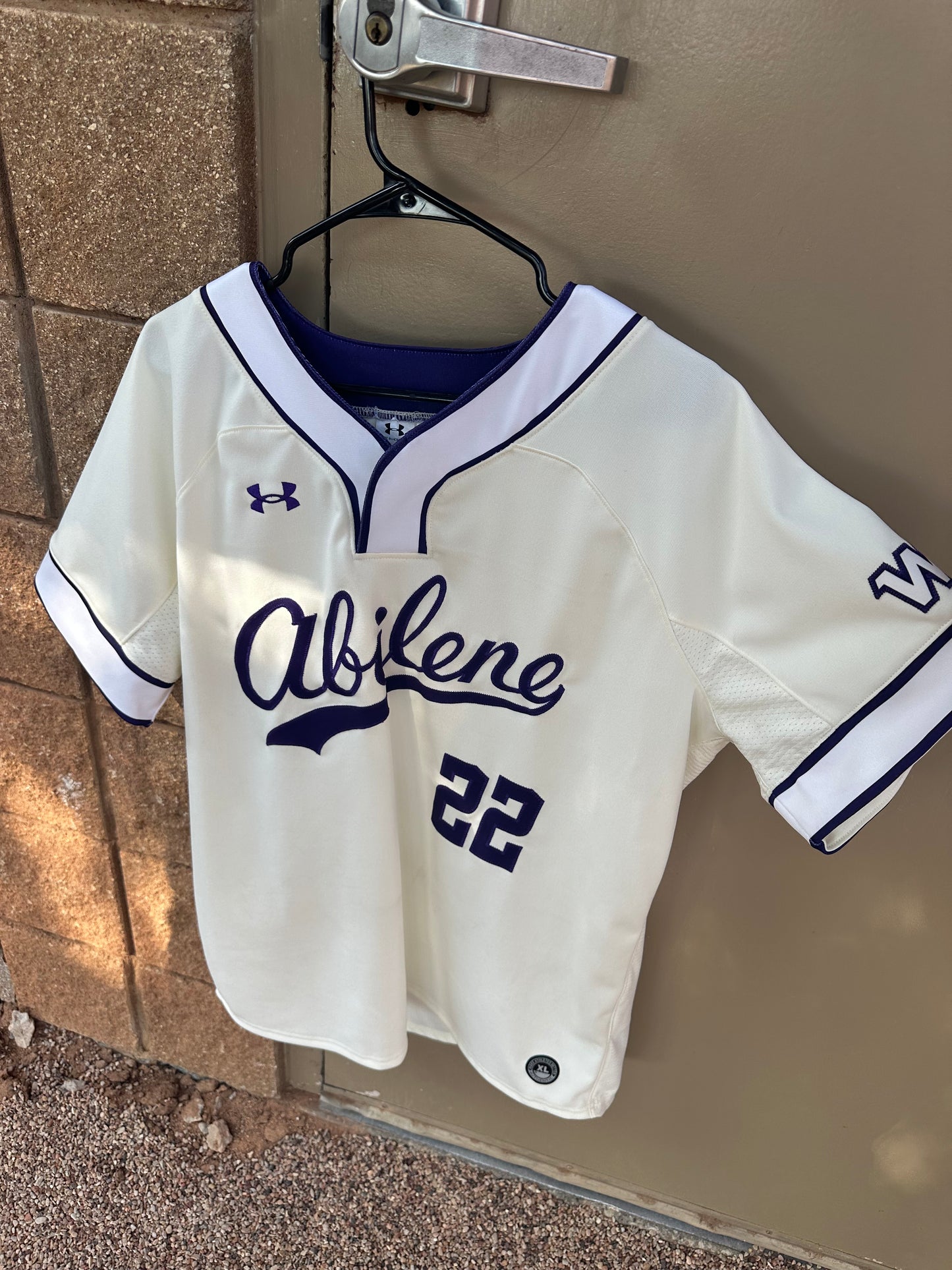 Under Armour Abilene Script Uniforms: Cream