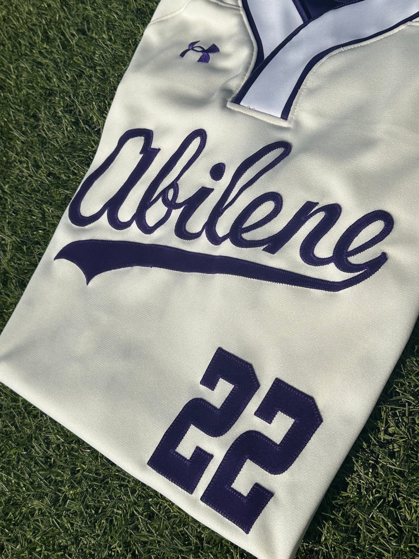 Under Armour Abilene Script Uniforms: Cream