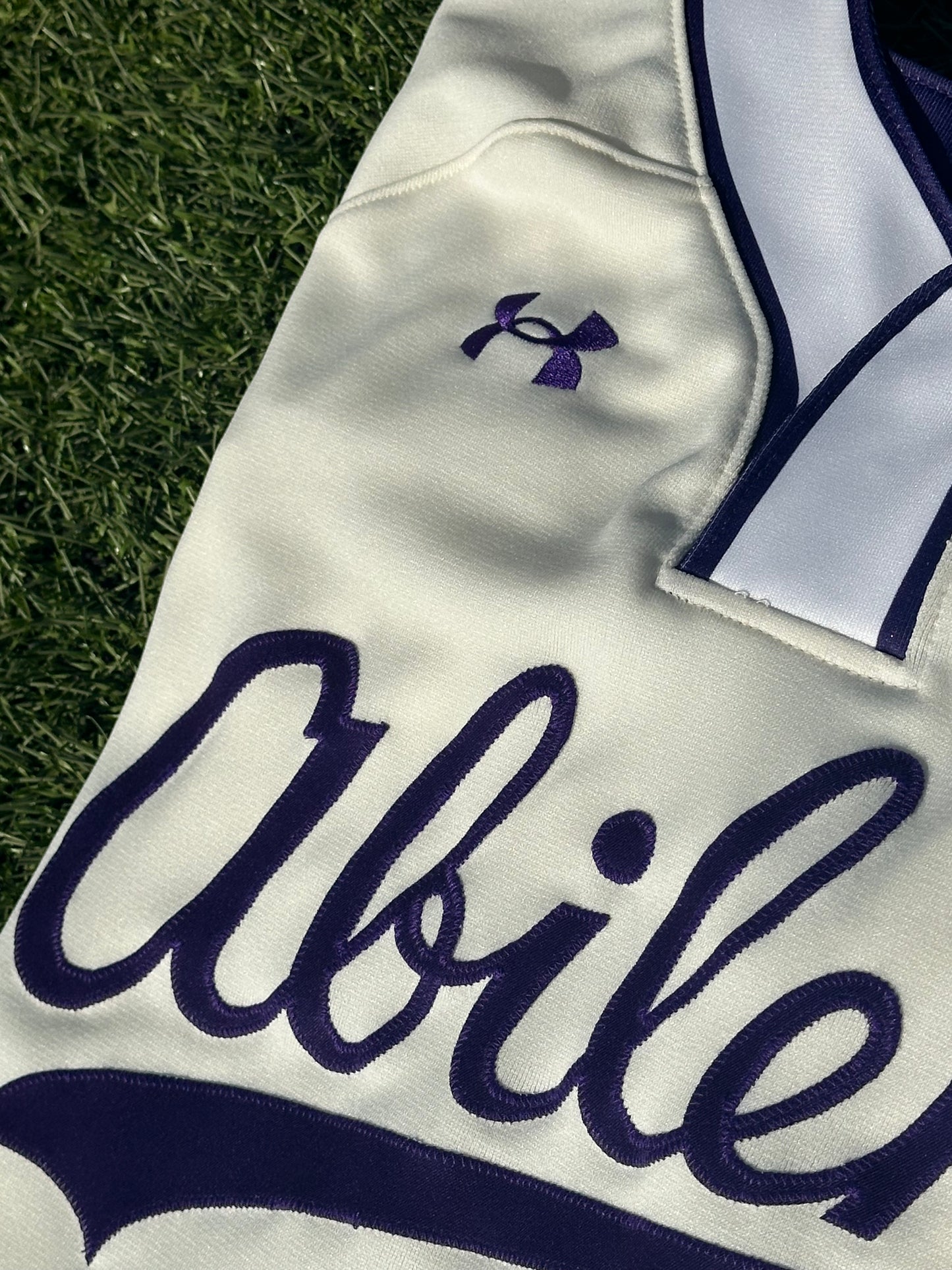 Under Armour Abilene Script Uniforms: Cream