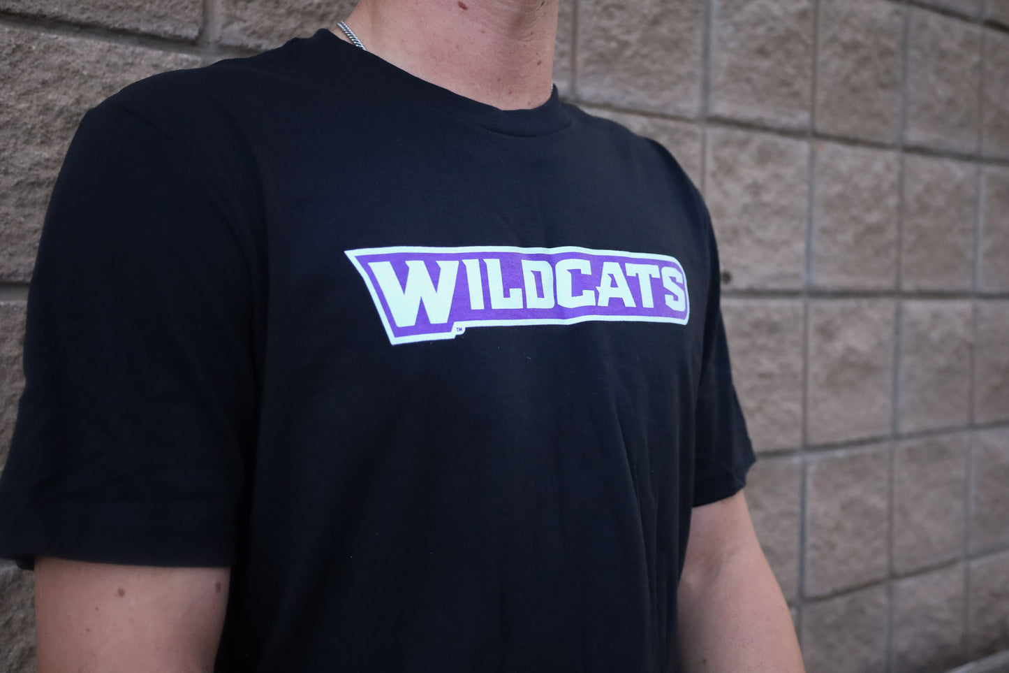 Short Sleeve 'Wildcat' T-Shirt - Black